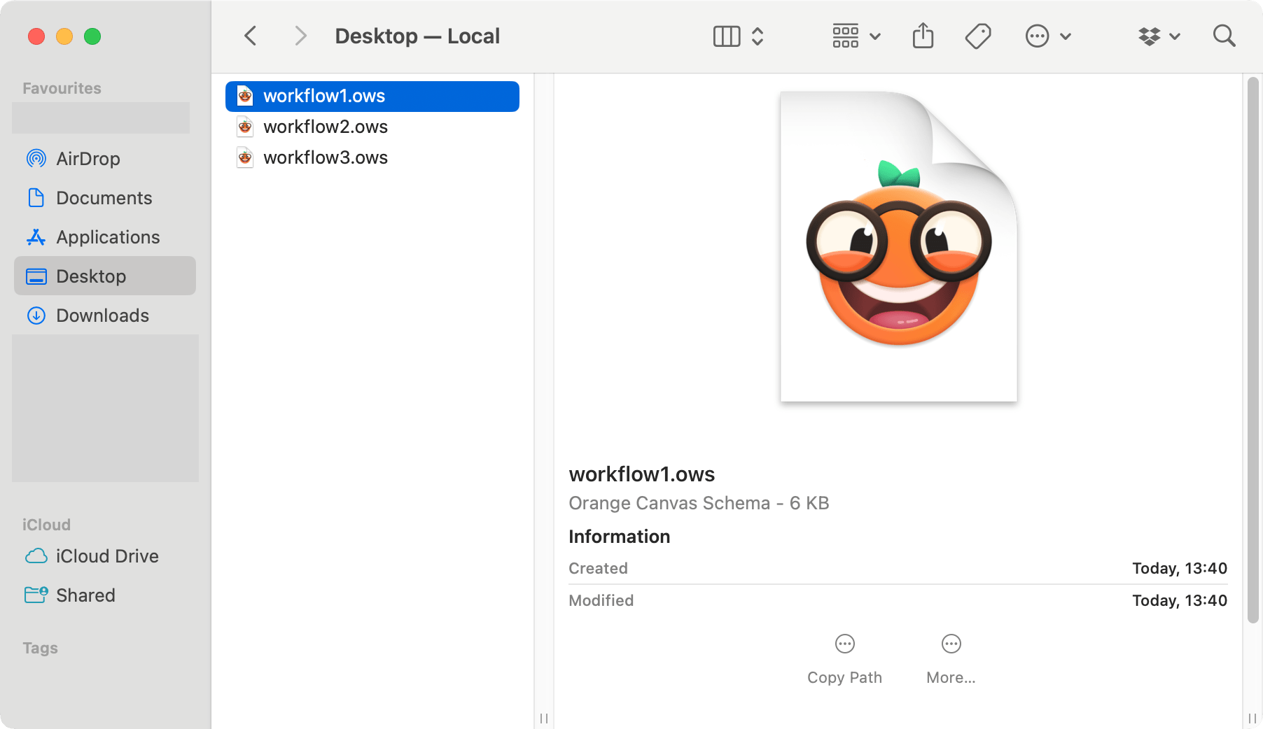 Orange Essentials: Saving and Sharing Workflows